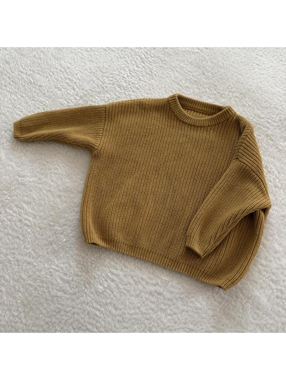 2t Neutral Mustard Knit Sweater